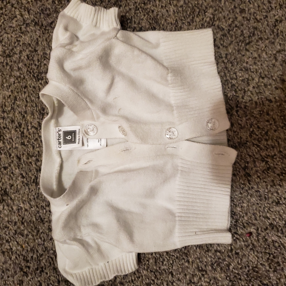 Baby girl short sleeved cardigan